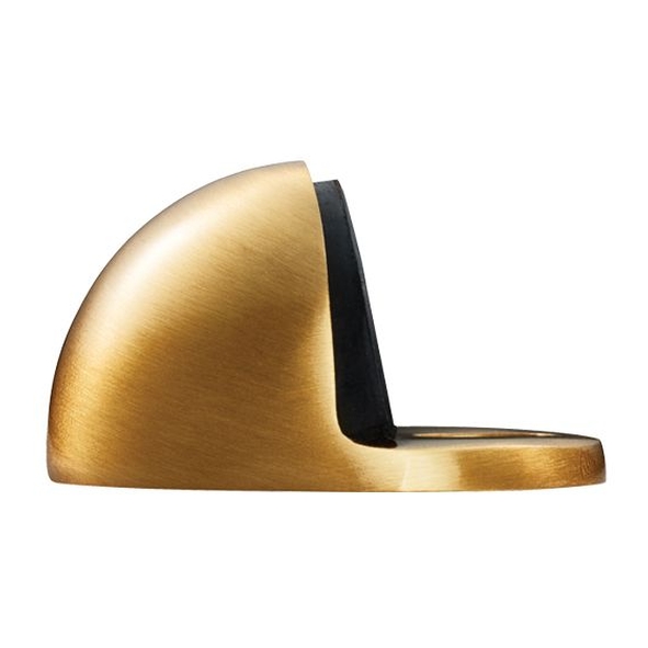 AA20SB  45 x 26mm  Satin Brass  Carlisle Brass Oval Floor Door Stop