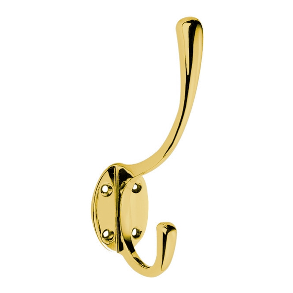 AA25PB  Polished Brass  Carlisle Brass Victorian Hat & Coat Hook