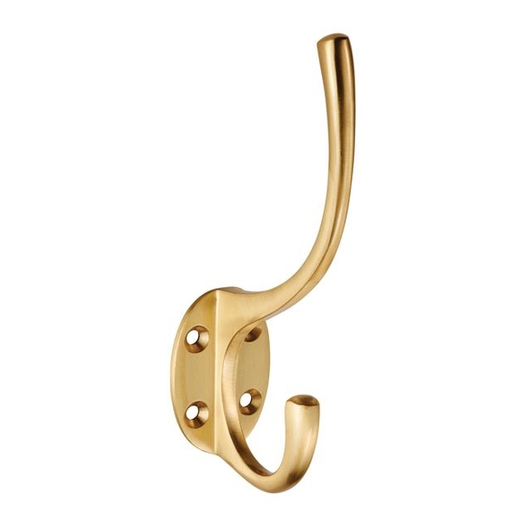 AA25SB • Satin Brass • Carlisle Brass Victorian Hat & Coat Hook