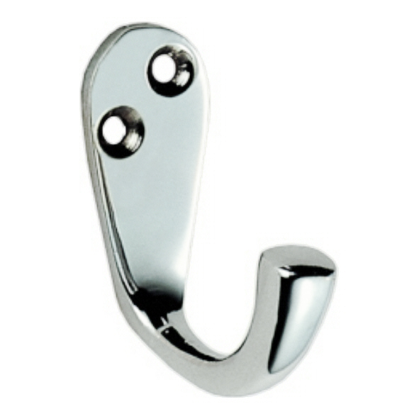 AA26CP • Polished Chrome • Carlisle Brass Victorian Single Robe Hook