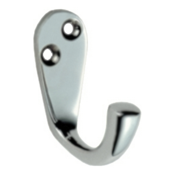 AA26SC • Satin Chrome • Carlisle Brass Victorian Single Robe Hook