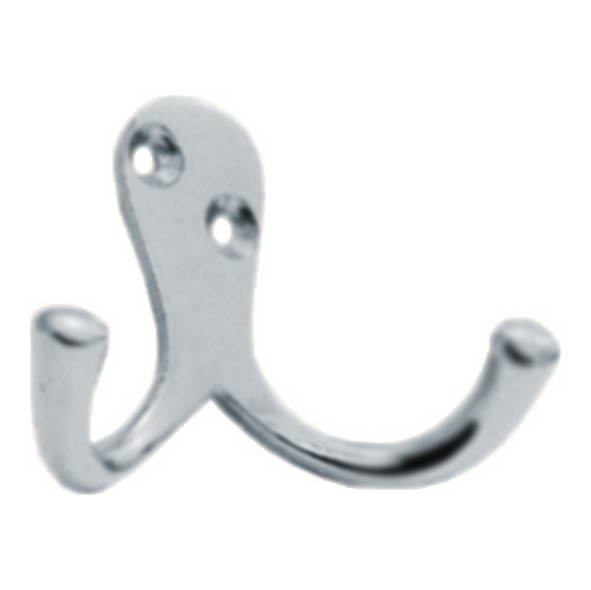 AA27SC • Satin Chrome • Carlisle Brass Victorian Double Robe Hook