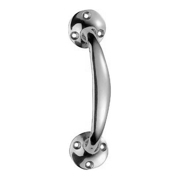 AA36CP • 152mm • Polished Chrome • Carlisle Brass Victorian Bow Shaped Pull Handles