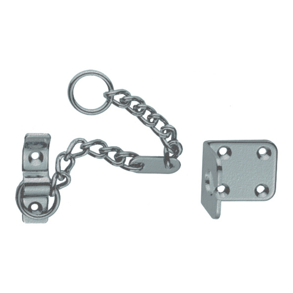 AA75SC  Satin Chrome  Carlisle Brass Heavy Pattern Door Chain