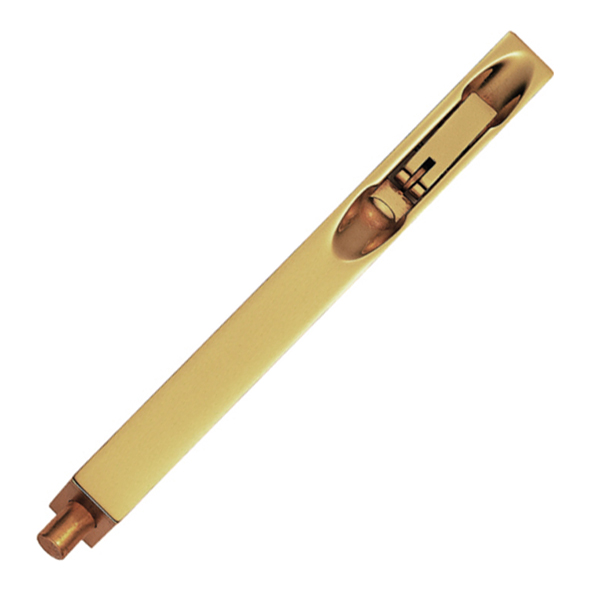 AA81 • 200 x 20mm • Polished Brass • Lever Action Flush Bolt