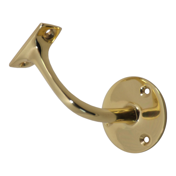 AA85 • 064mm • Polished Brass • Carlisle Brass Medium Duty Handrail Bracket