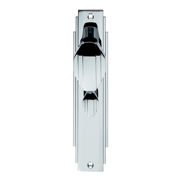 ADR023CP • Bathroom [57mm] • Polished Chrome • Carlisle Art Deco Knob On Backplate