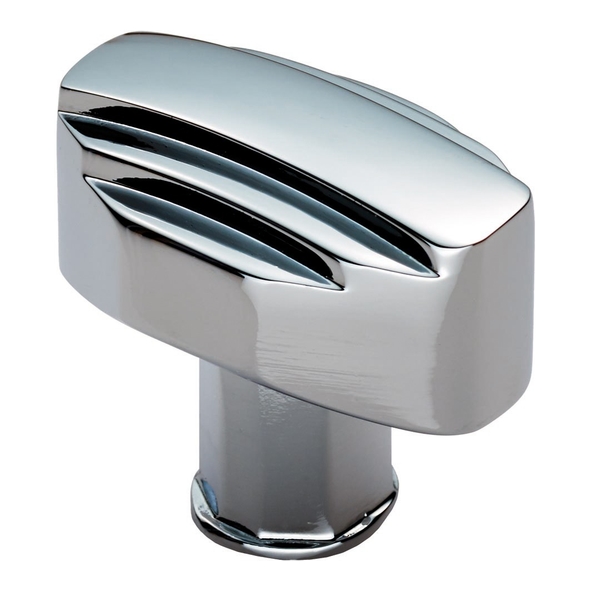 ADR501BCP  30 x 20 x 27mm  Polished Chrome  Carlisle Brass Art Deco Cabinet Knob