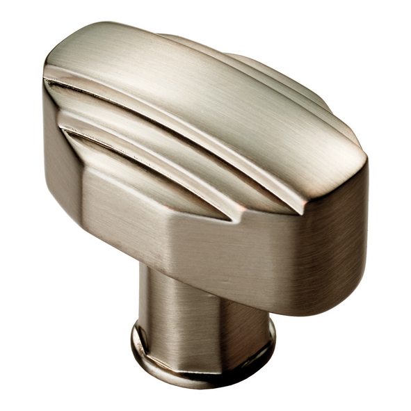 ADR501BSN • 30 x 20 x 27mm • Satin Nickel • Carlisle Brass Art Deco Cabinet Knob