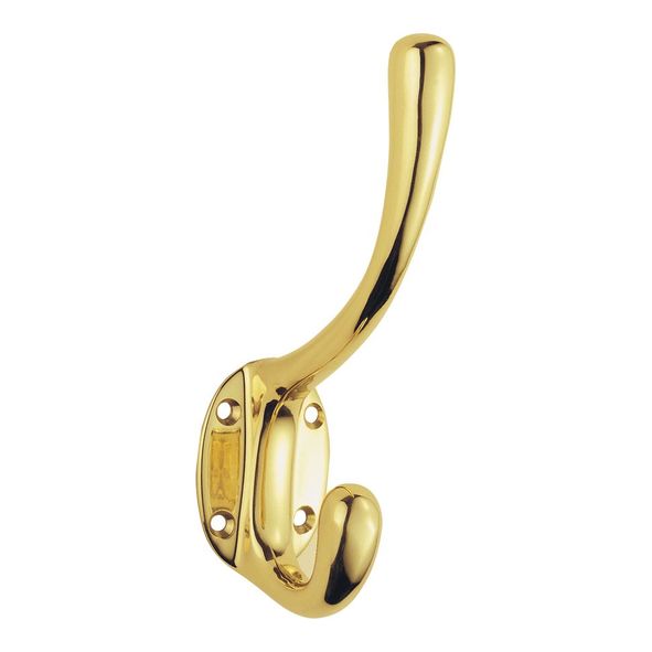 AQ25  Polished Brass  Carlisle Brass Victorian Heavy Hat & Coat Hook