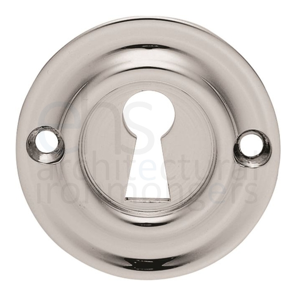 AQ41CP • Polished Chrome • Carlisle Brass Single Ring Mortice Key Escutcheon