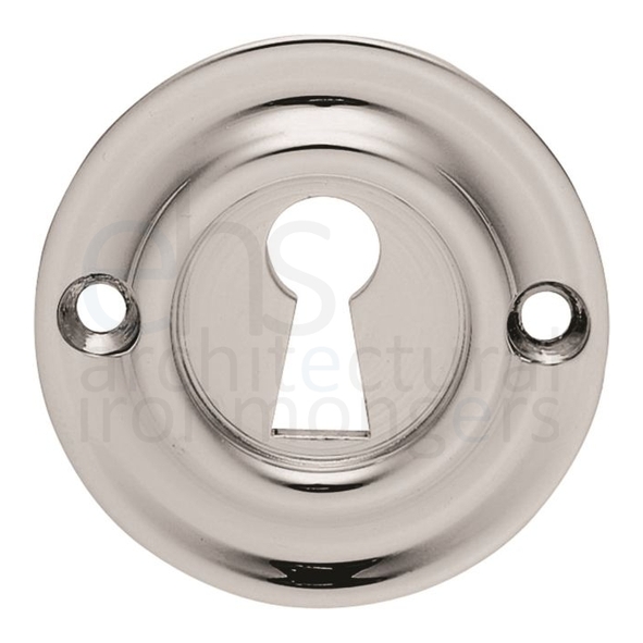 AQ41CP  Polished Chrome  Carlisle Brass Single Ring Mortice Key Escutcheon