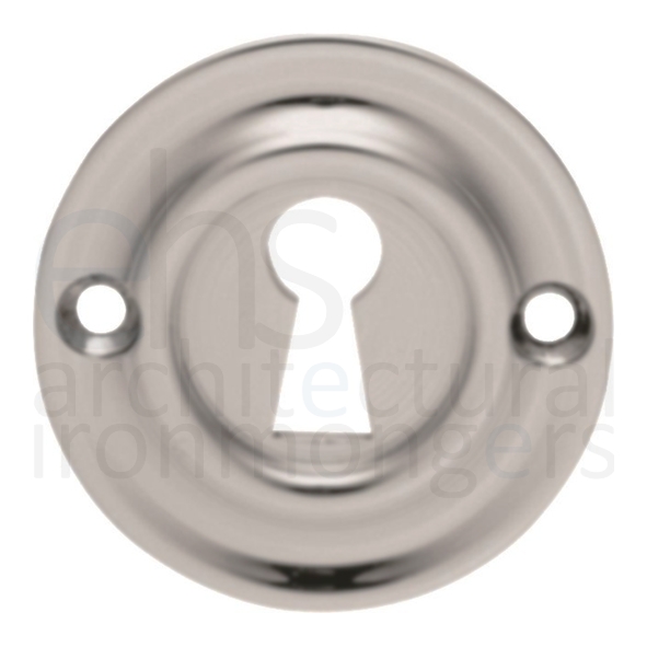 AQ41SC • Satin Chrome • Carlisle Brass Single Ring Mortice Key Escutcheon