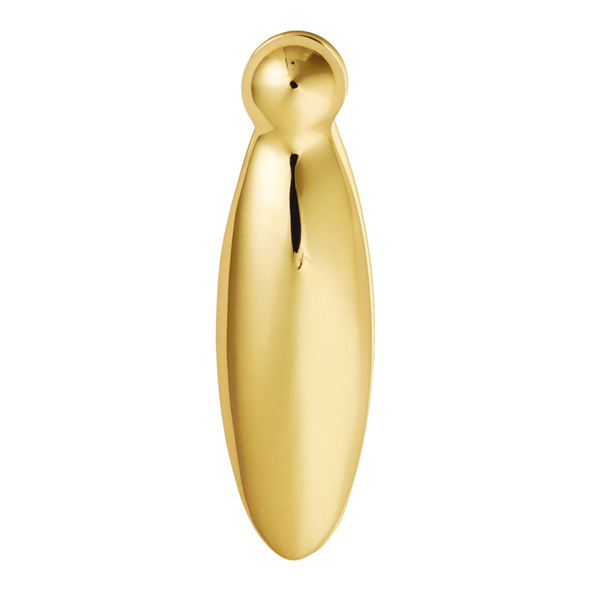 AQ45  Polished Brass  Carlisle Brass Tear Drop Mortice Key Escutcheon