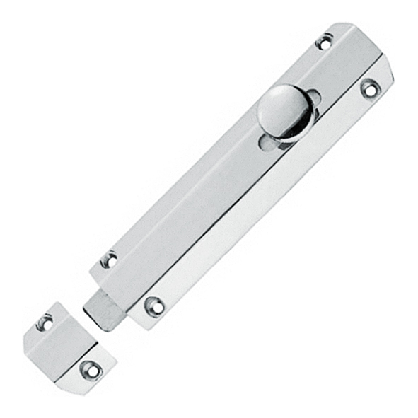 AQ82CP • 152 x 36mm • Polished Chrome • Carlisle Brass Universal Slide Action Surface Bolt