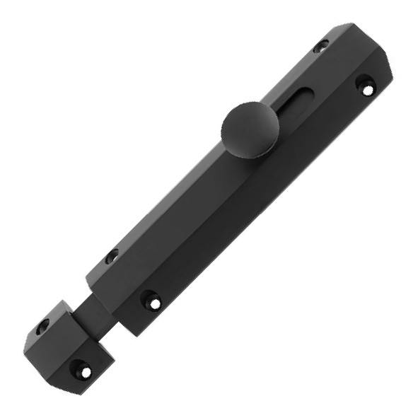 AQ82MB  152 x 36mm  Matt Black  Carlisle Brass Universal Slide Action Surface Bolt
