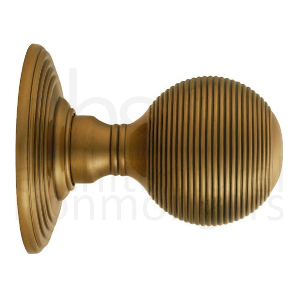DK37CFB • Florentine Bronze • Delamain Contemporary Mortice Knobs On Concealed Fix Round Roses