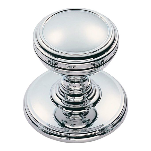 DK47BCP  25 x 32 x 30mm  Polished Chrome  Delamain Ringed Cabinet Knob