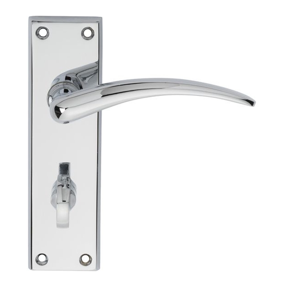 DL64WCCP • Bathroom [57mm] • Polished Chrome • Carlisle Brass Wing Levers On Backplates