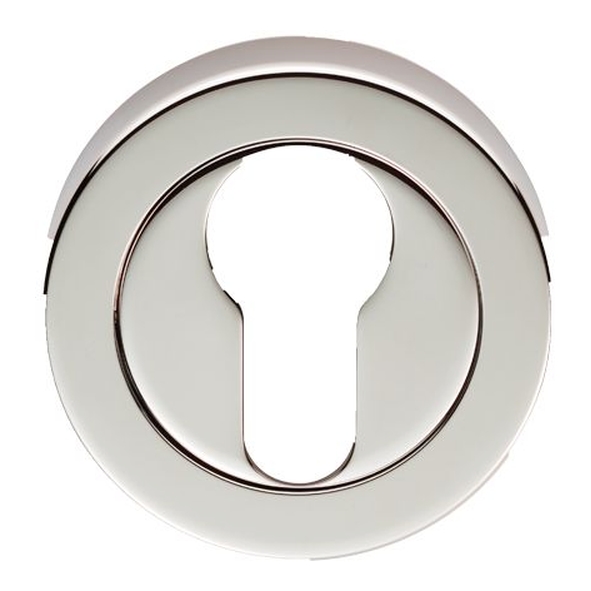 EUL001PN  Polished Nickel  Carlisle Brass Finishes Round Euro Cylinder Escutcheon