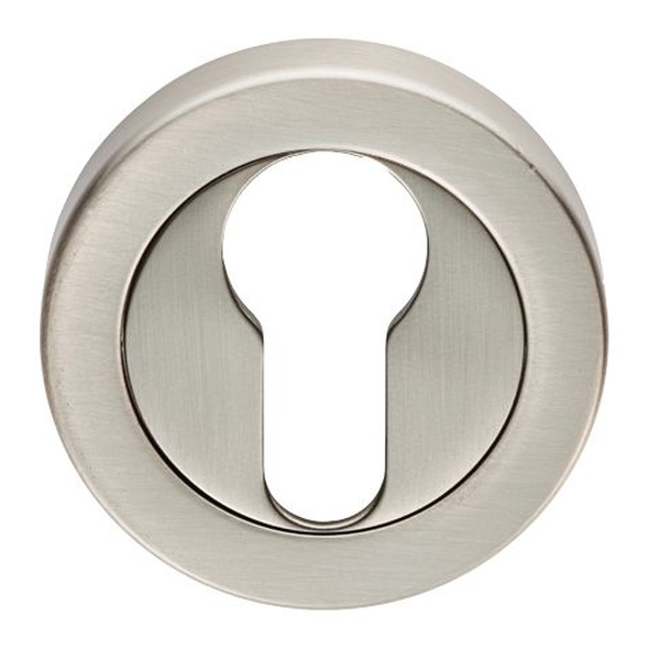 EUL001SN • Satin Nickel • Carlisle Brass Finishes Round Euro Cylinder Escutcheon