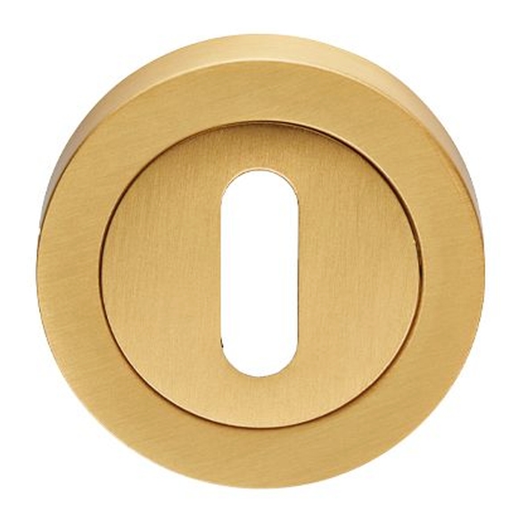 EUL002SB • Satin Brass • Carlisle Brass Finishes Round Mortice Key Escutcheon