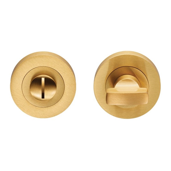 EUL004SB  Satin Brass  Carlisle Brass Finishes Round Bathroom Turn With Release