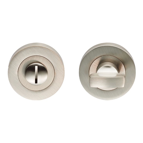 EUL004SN • Satin Nickel • Carlisle Brass Finishes Round Bathroom Turn With Release