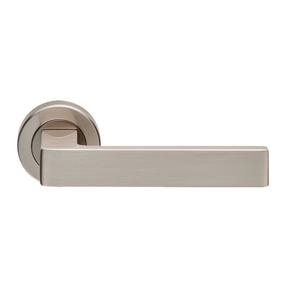 EUL010SN  Satin Nickel  Carlisle Brass Finishes Sasso Levers On Round Roses