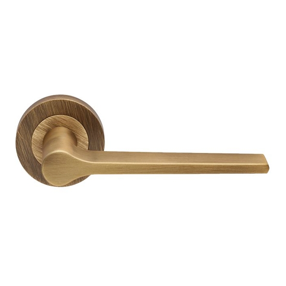 EUL020AB • Antique Brass • Carlisle Brass Finishes Velino Levers On Round Roses