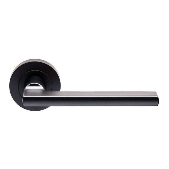 EUL030MB • Matt Black • Carlisle Brass Finishes Trentino Levers On Round Roses