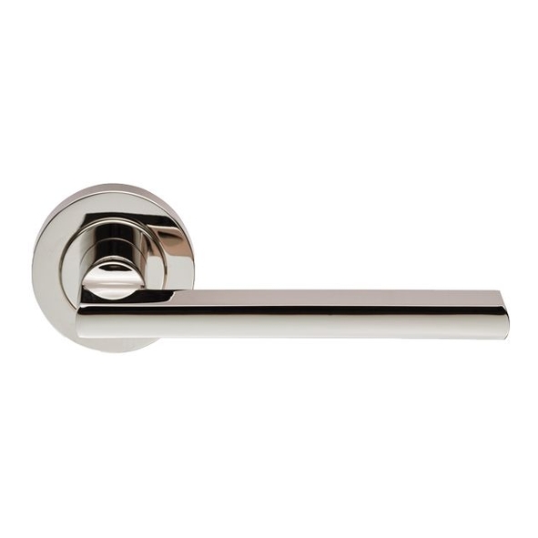 EUL030PN • Polished Nickel • Carlisle Brass Finishes Trentino Levers On Round Roses