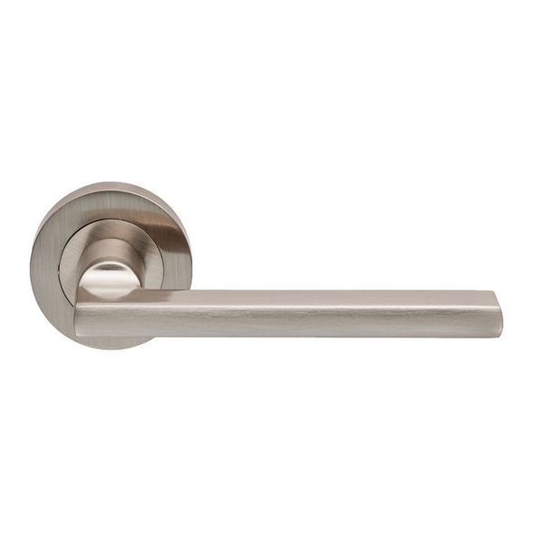 EUL030SN  Satin Nickel  Carlisle Brass Finishes Trentino Levers On Round Roses