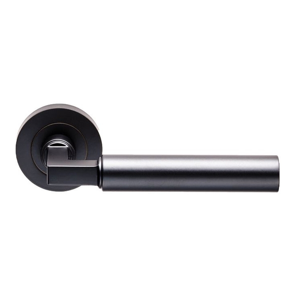 EUL040MB • Matt Black • Carlisle Brass Finishes Amiata Levers On Round Roses