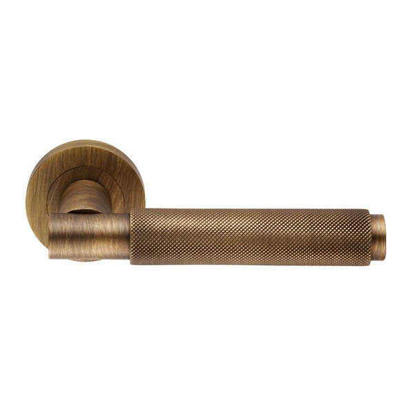 EUL050AB • Antique Brass • Carlisle Brass Finishes Varese Levers On Round Roses