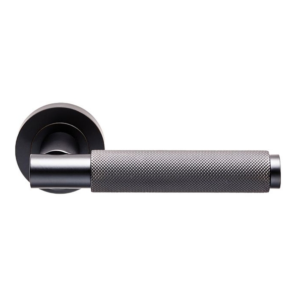 EUL050MB  Matt Black  Carlisle Brass Finishes Varese Levers On Round Roses