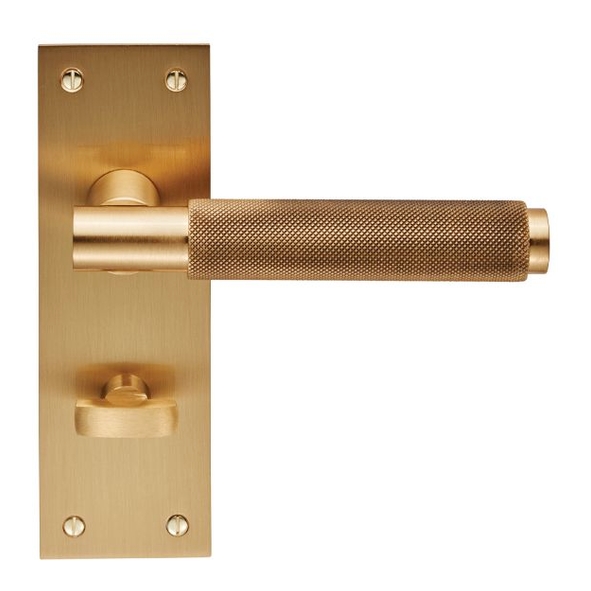 EUL053SB • Bathroom [57mm] • Satin Brass • Carlisle Brass Finishes Varese Levers On Backplates