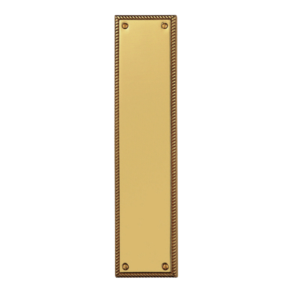 FG10 • 305 x 73mm • Polished Brass • Carlisle Brass Georgian Finger Plate