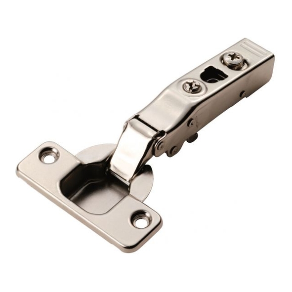 H4.100.35.10 • 00mm Overlay • Nickel Plated • 110° Soft Close Concealed Cabinet Hinges