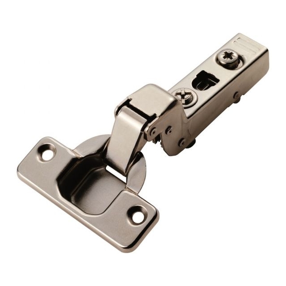 H4.100.35.30 • 18.5mm Inset • Nickel Plated • 110° Soft Close Concealed Cabinet Hinges