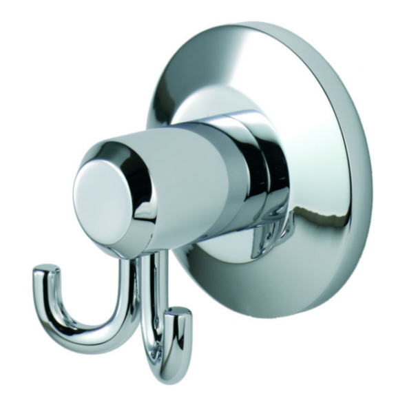 LW02CP • Polished Chrome • Tempo Double Robe Hook