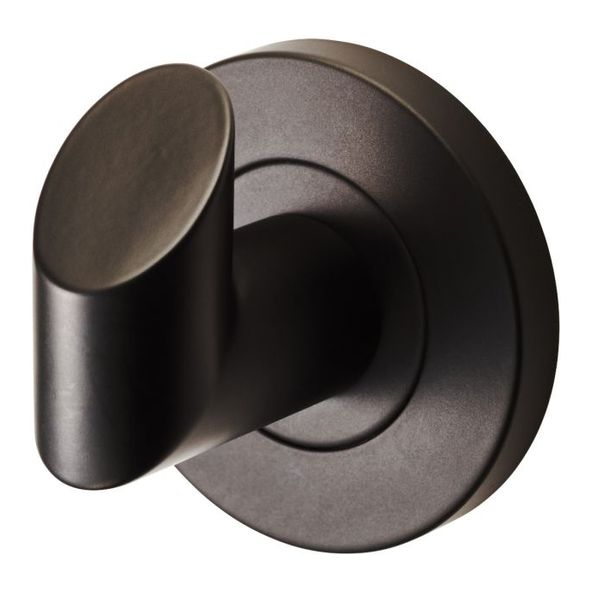 LX03MB  Matt Black  De Leau Single Robe Hook