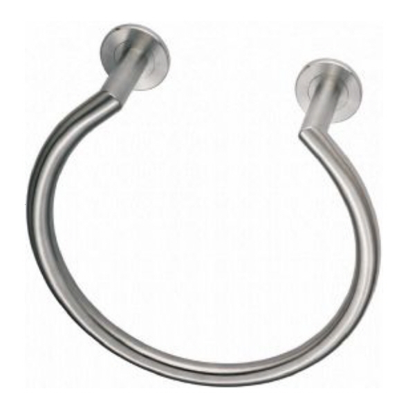LX05SS • Satin Stainless • De Leau Towel Ring