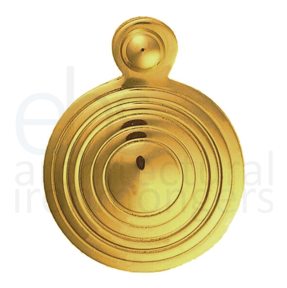M1000 • Polished Brass • Carlisle Brass Queen Anne Covered Mortice Key Escutcheon