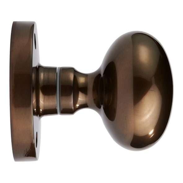 M35DB  Dark Bronze  Carlisle Brass Mushroom M-Series Mortice Knobs On Round Roses