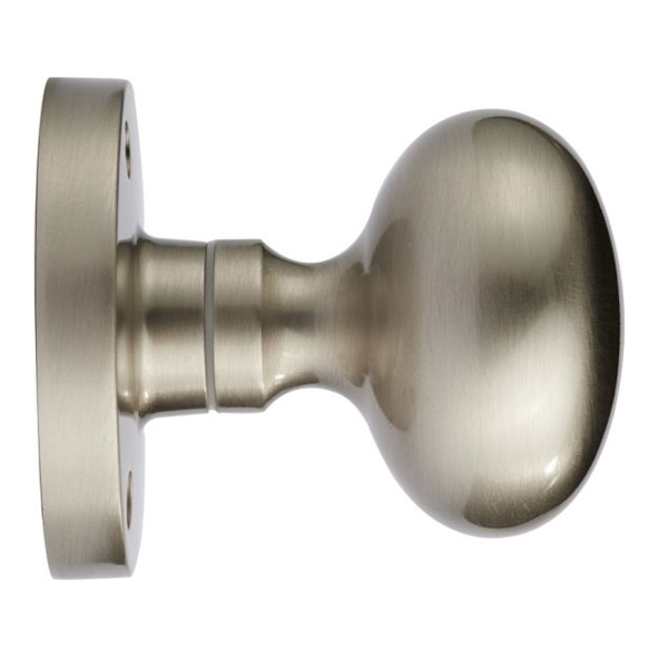 M35SN  Satin Nickel  Carlisle Brass Mushroom M-Series Mortice Knobs On Round Roses