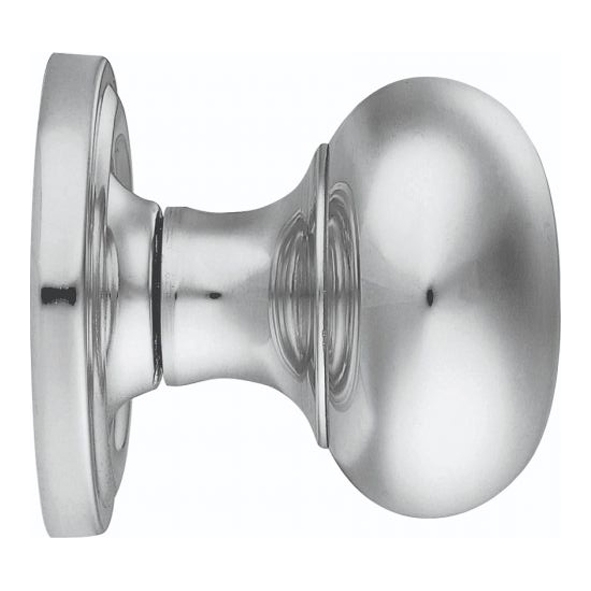 M35CCP  Polished Chrome  Carlisle Brass Mushroom M-Series Mortice Knob On Concealed Fix Round Rose