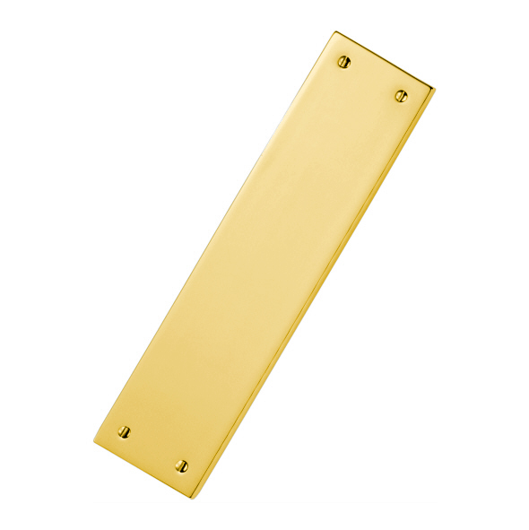 M39 • 305 x 70mm • Polished Brass • Carlisle Brass Cast Finger Plate