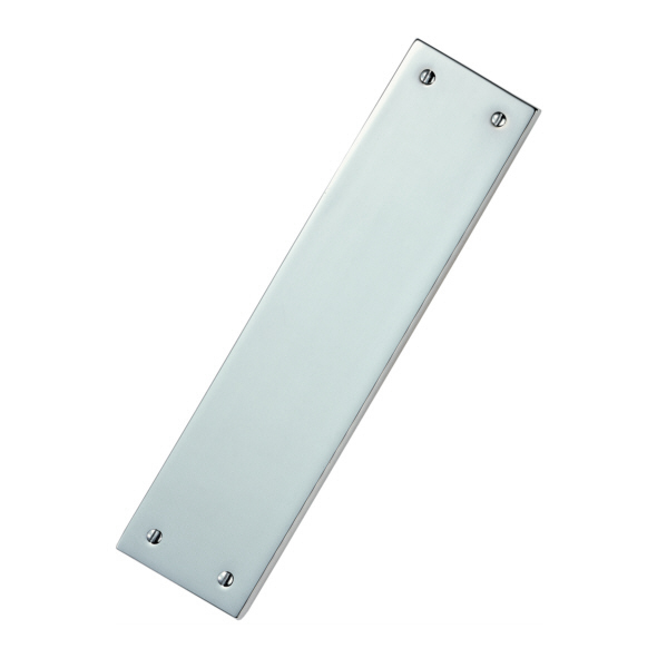 M39CP • 305 x 70mm • Polished Chrome • Carlisle Brass Cast Finger Plate