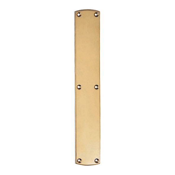 PF102  457 x 76mm  Polished Brass  Carlisle Brass Large Finger Plate